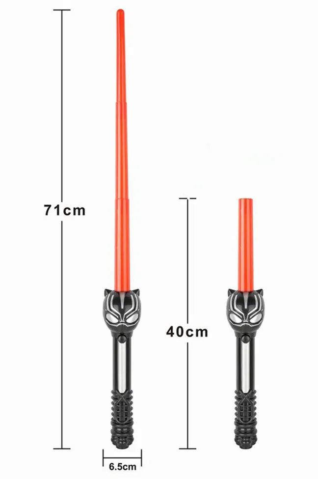 LED Light Sound Superhero Sword Figurines Hulk Black Panther Thanos Captain America Lightsaber Cosplay