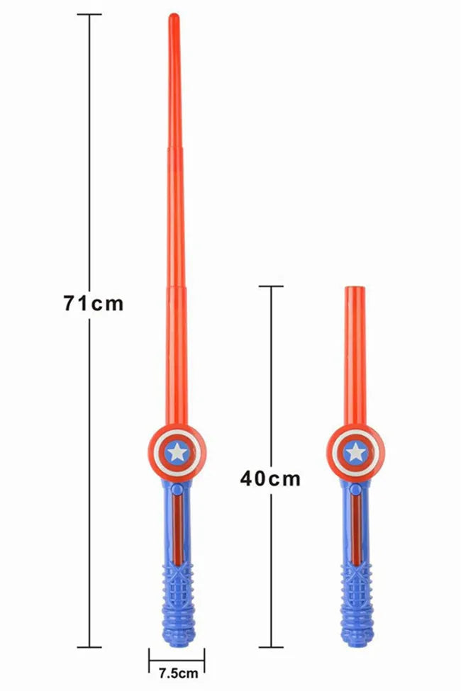 LED Light Sound Superhero Sword Figurines Hulk Black Panther Thanos Captain America Lightsaber Cosplay