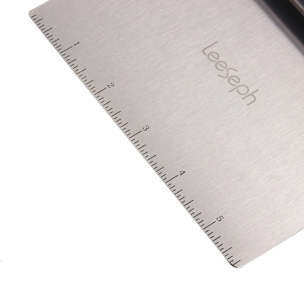 Multi-purpose Stainless Steel Scraper & Chopper, Dough Scraper, Pizza Dough Cutter