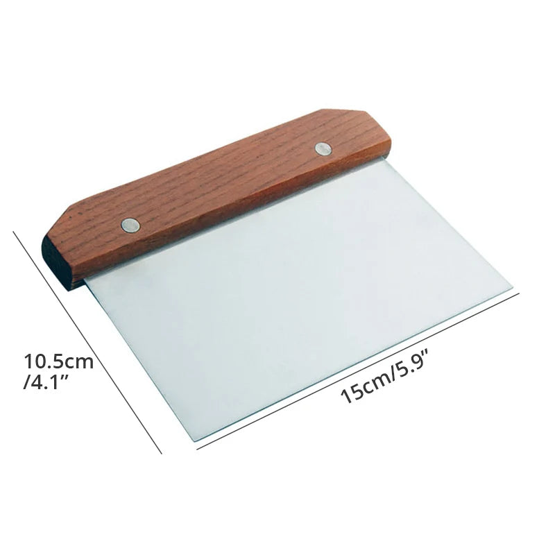 Multi-purpose Stainless Steel Scraper & Chopper, Dough Scraper, Pizza Dough Cutter