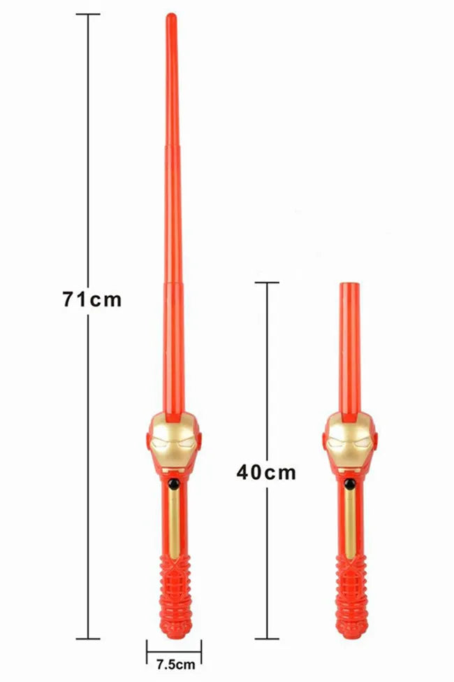 LED Light Sound Superhero Sword Figurines Hulk Black Panther Thanos Captain America Lightsaber Cosplay