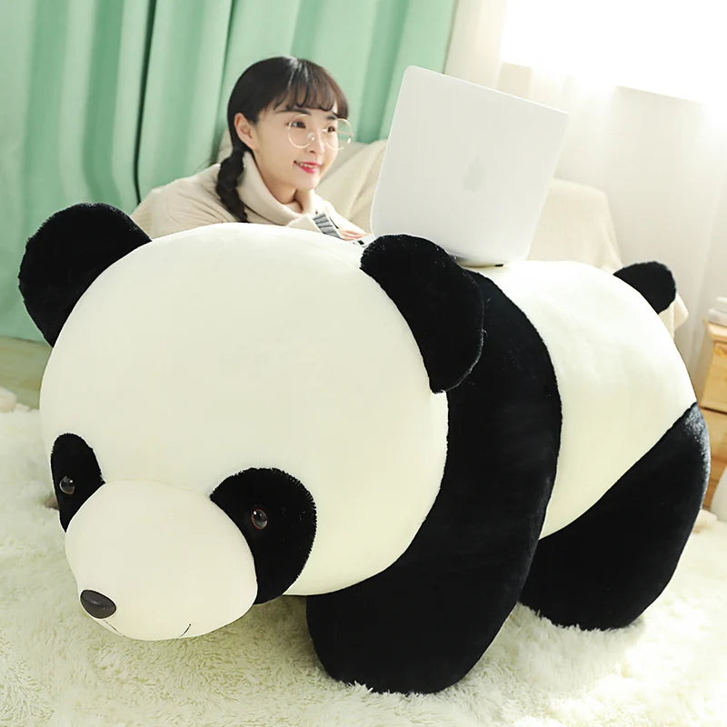 Huggable Kawaii Stuffed Panda Doll Plush Animal Toy Soft Lifelike Plush