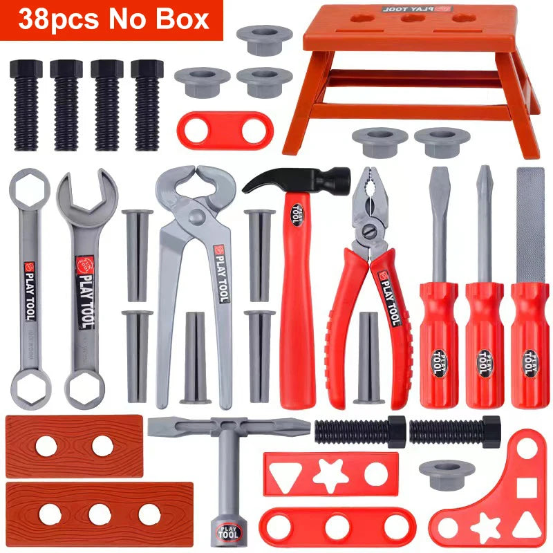 Children's Tool Set with Electric Toy Drill Power Construction for Toddler Boys Girls Child