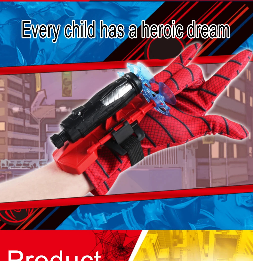 Marvel Spiderman Hulk Super Heroes Glove Launcher Set Hero Launcher Wrist Set