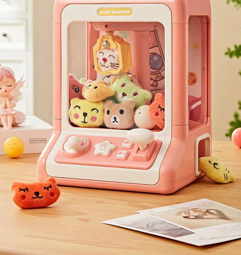 Mini Automatic Doll Machine Kids Coin Operated Play Game Claw DIY Catch Toy Crane