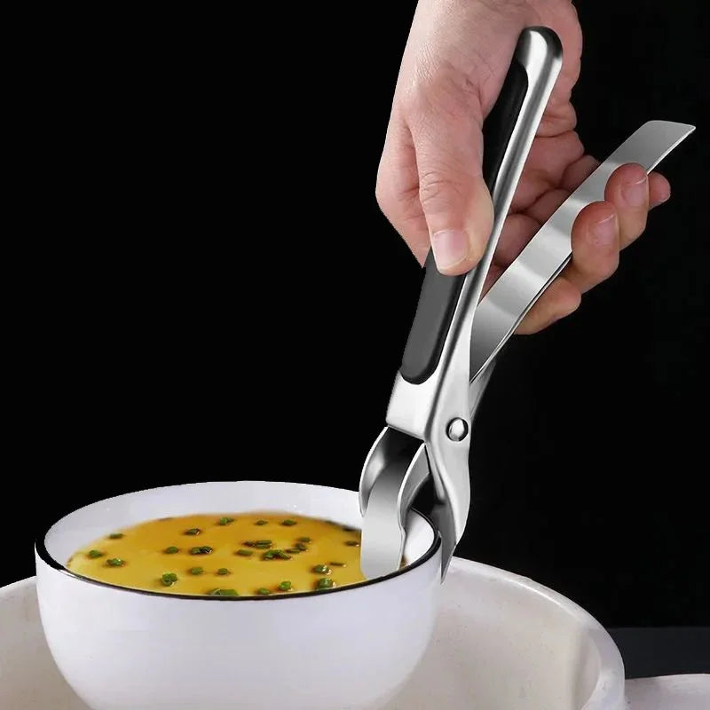 Anti-scald Gripper Clip Hot Dish Non-slip Plate Bowl Clip Retriever Tongs
