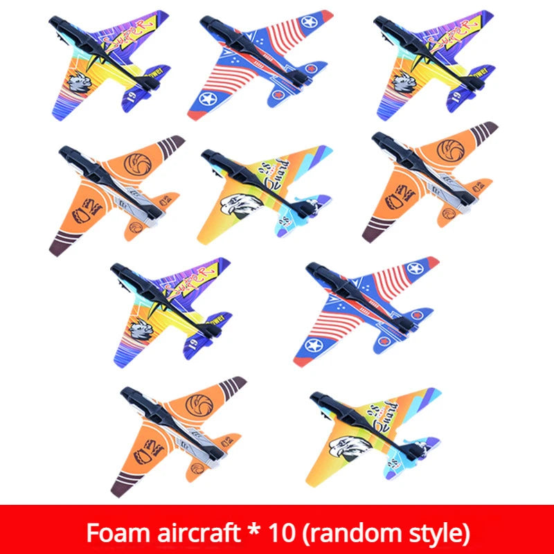 Children's Toys Airplane Launcher Fun Foam Airplane Outdoor Sports Flying Toy Gift