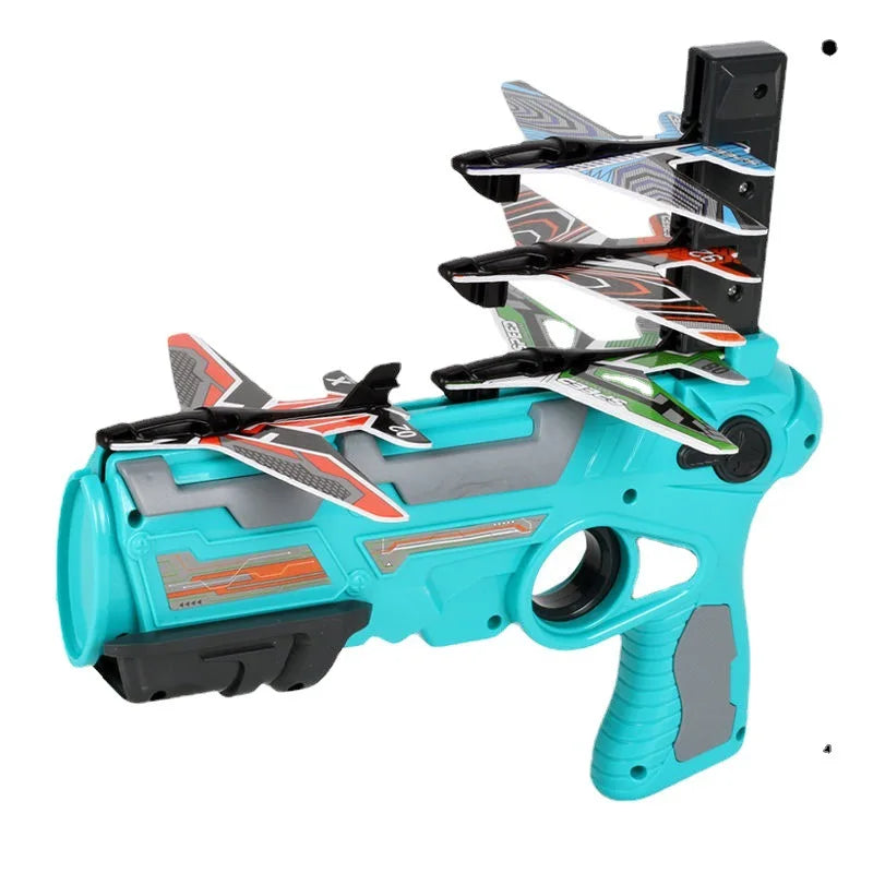 Children's Toys Airplane Launcher Fun Foam Airplane Outdoor Sports Flying Toy Gift