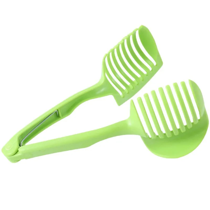 Stainless Steel Kitchen Handheld Orange Lemon Slicer Tomato Cutting Clip Fruit Slicer Onion Slicer