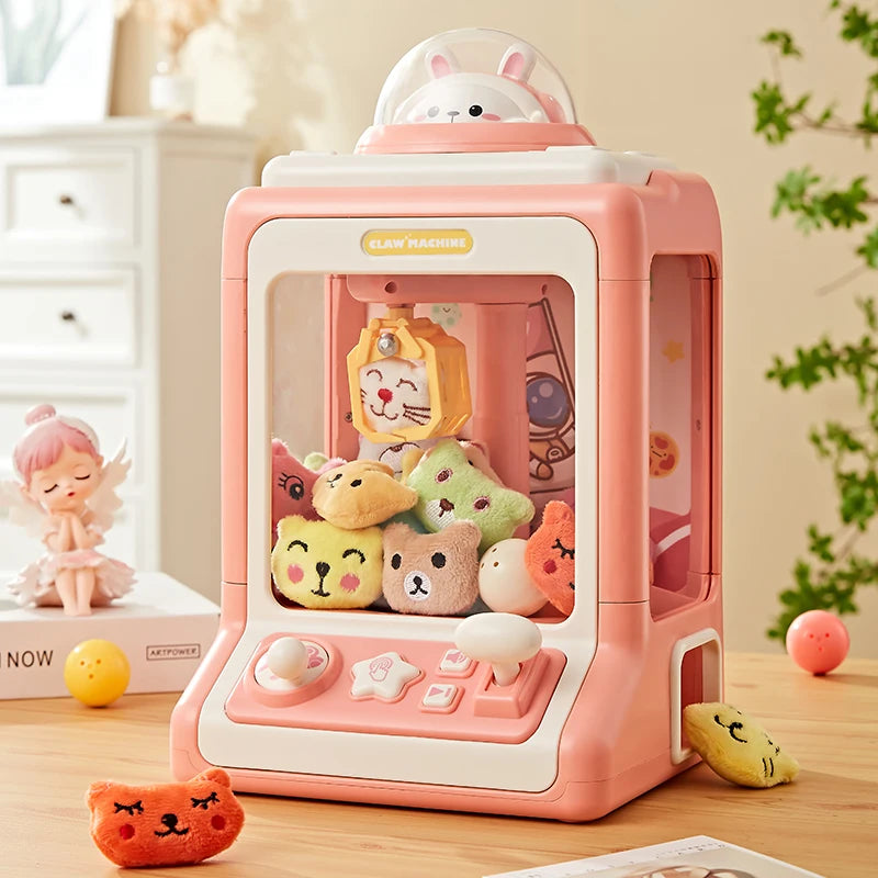 Mini Automatic Doll Machine Kids Coin Operated Play Game Claw DIY Catch Toy Crane