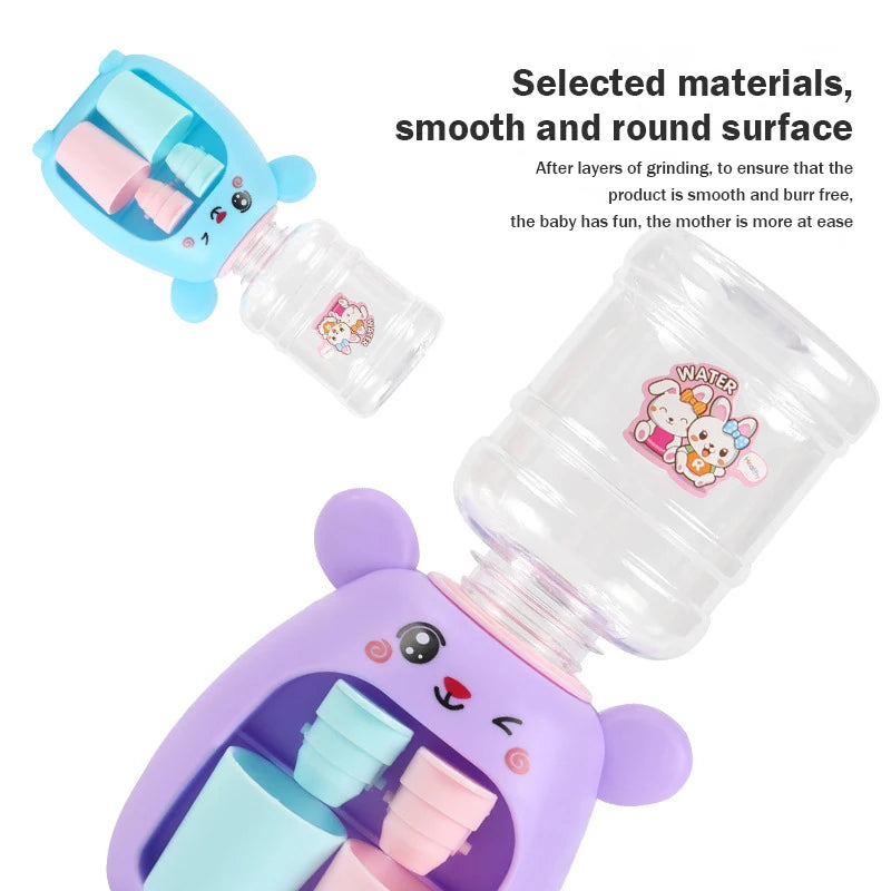 Children's Toys Simulation Water Dispenser with Cup Mini Fun Drinking Fountain for Girls Miniature Item