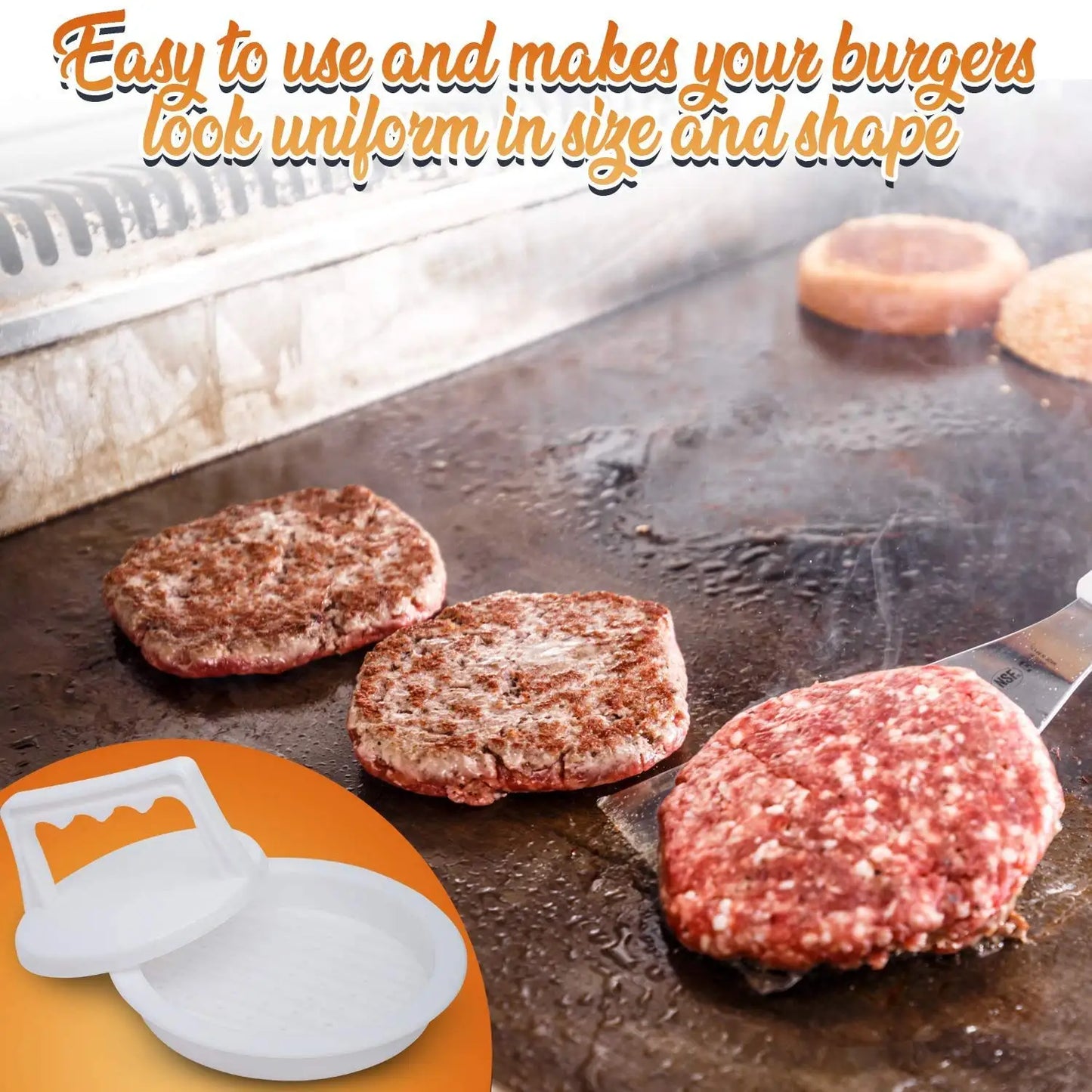 Hamburger Press Stuffed Burger Press Plastic Meat Grill Party BBQ Burger