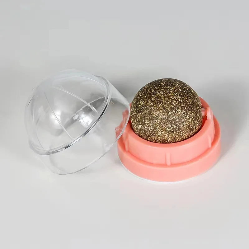 Natural Catnip Cat Wall Stick-on Ball Toy Scratchers Treats Healthy Natural