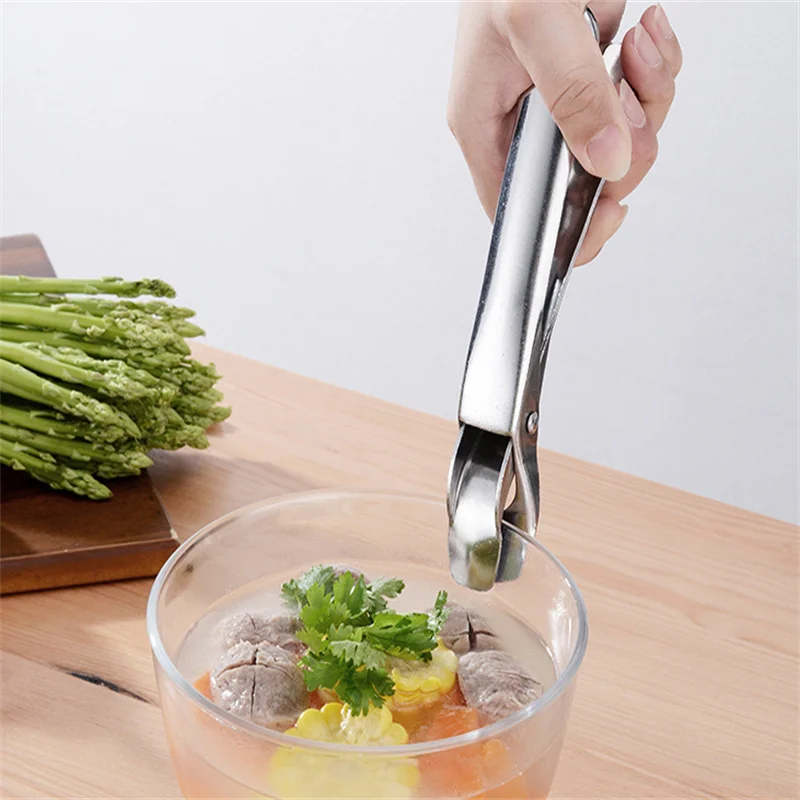 Anti-scald Gripper Clip Hot Dish Non-slip Plate Bowl Clip Retriever Tongs