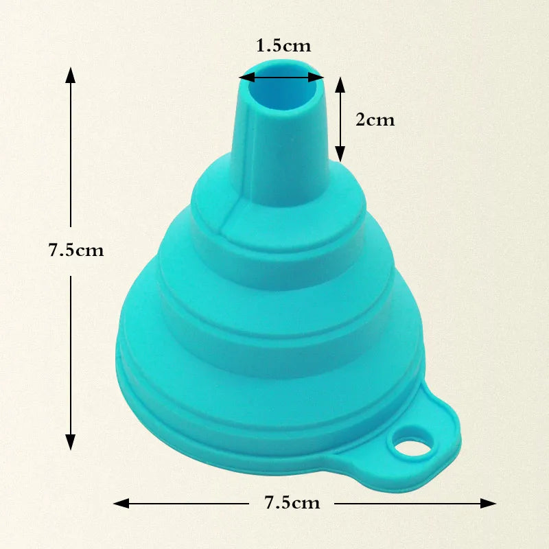 Mini Foldable Funnel Silicone Collapsible Portable Funnel
