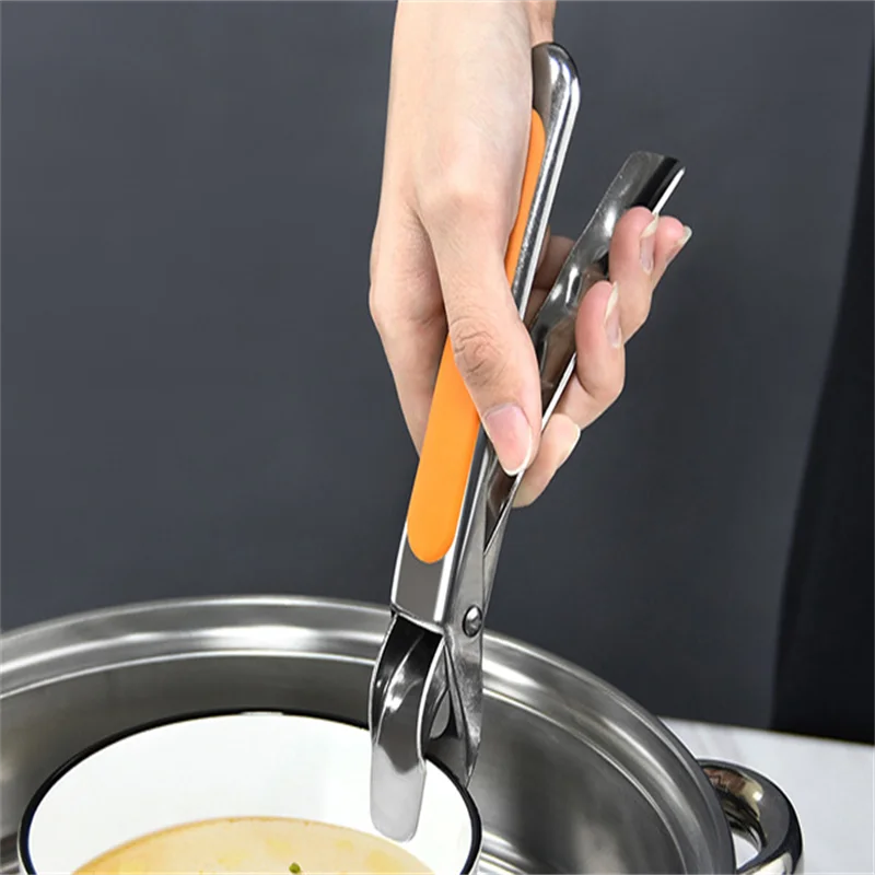 Anti-scald Gripper Clip Hot Dish Non-slip Plate Bowl Clip Retriever Tongs