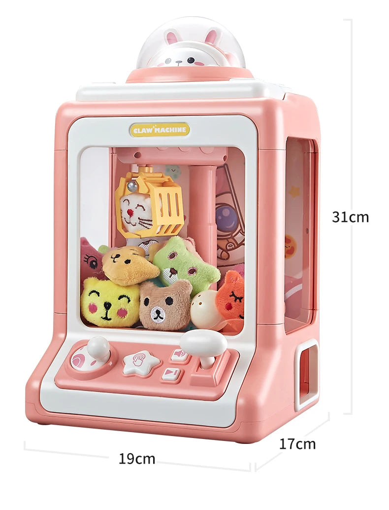Mini Automatic Doll Machine Kids Coin Operated Play Game Claw DIY Catch Toy Crane