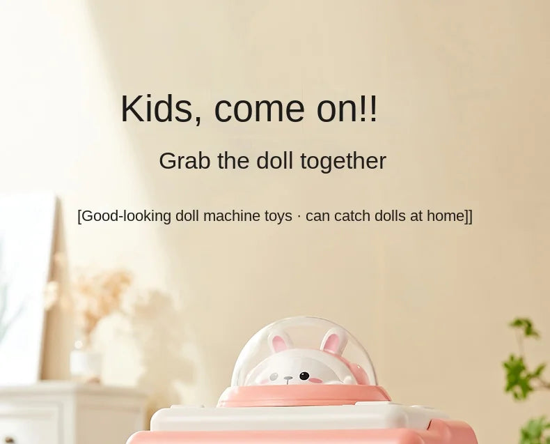 Mini Automatic Doll Machine Kids Coin Operated Play Game Claw DIY Catch Toy Crane