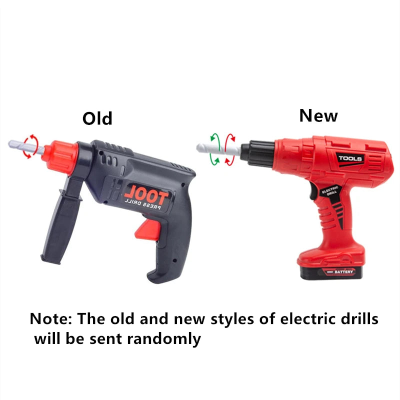 Children's Tool Set with Electric Toy Drill Power Construction for Toddler Boys Girls Child