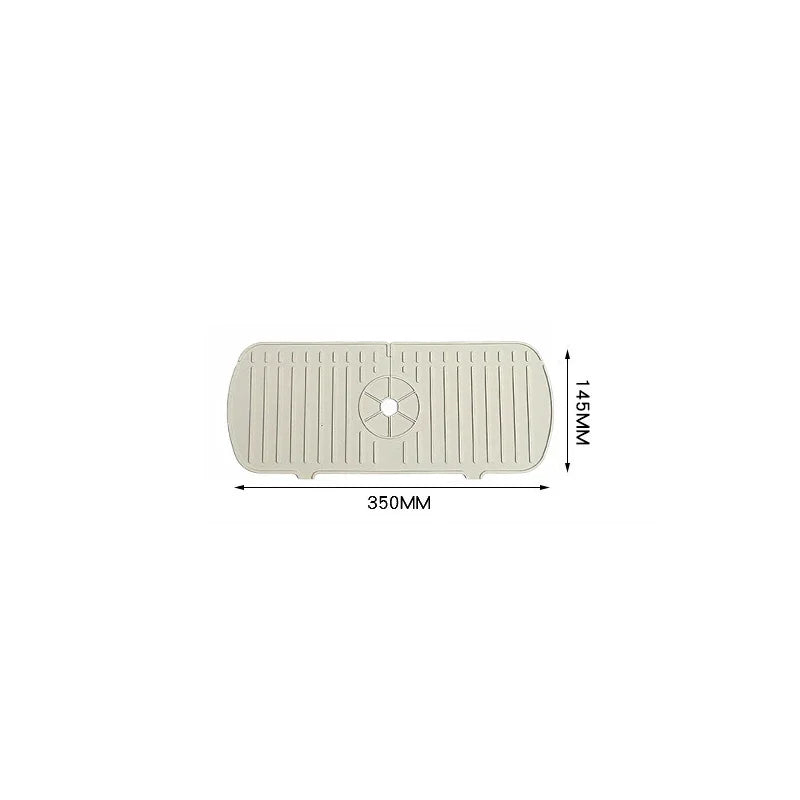 Faucet Splash Pad Silicone Sink Faucet Splash Guard Mat Sponge Drain Anti Slip Rack for Bathroom