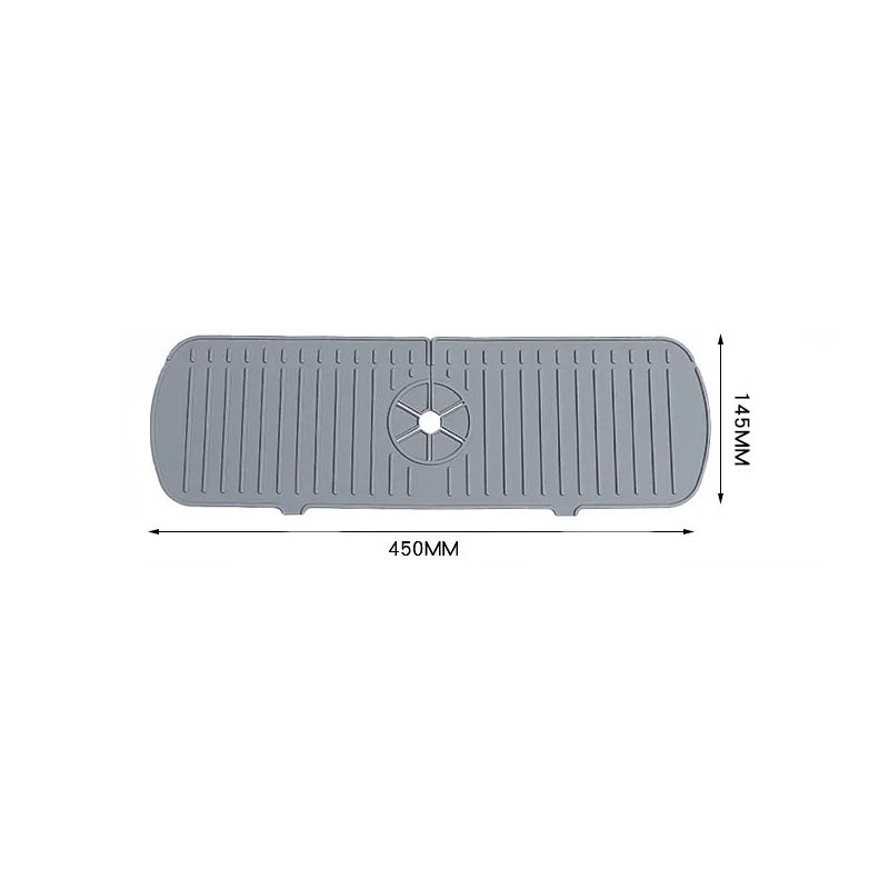 Faucet Splash Pad Silicone Sink Faucet Splash Guard Mat Sponge Drain Anti Slip Rack for Bathroom