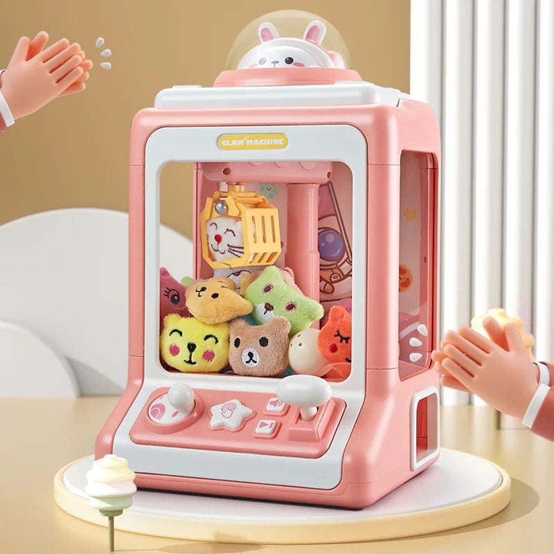 Mini Automatic Doll Machine Kids Coin Operated Play Game Claw DIY Catch Toy Crane