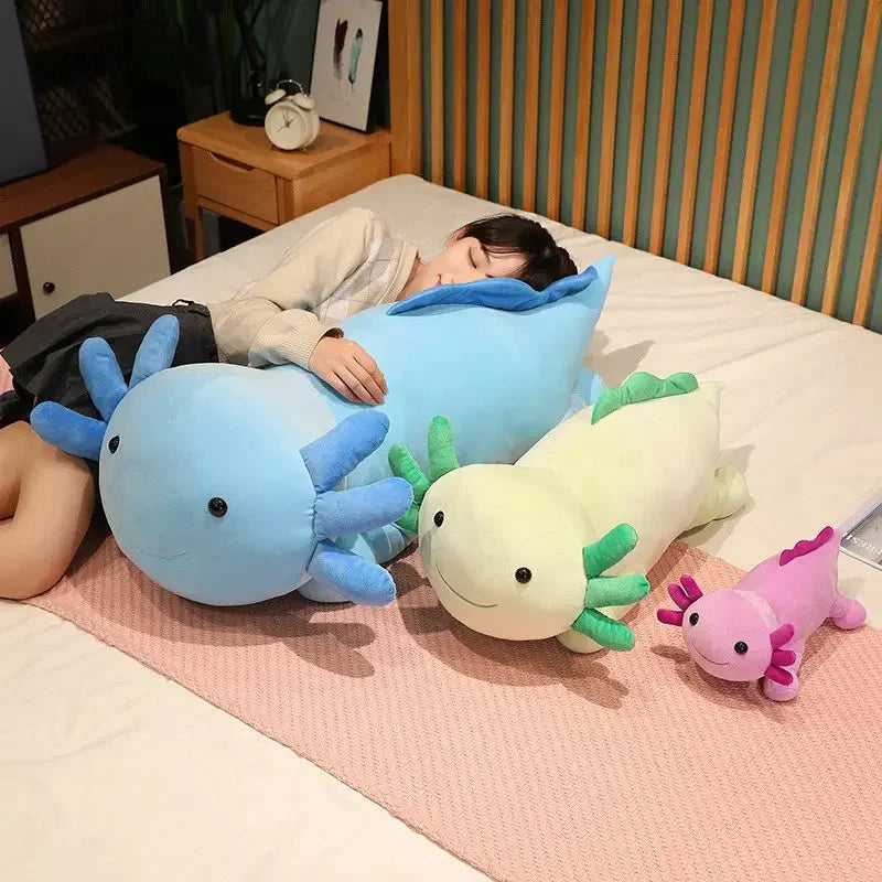 Giant Colorful Newt Plush Fish Long Cute Pillow Toy