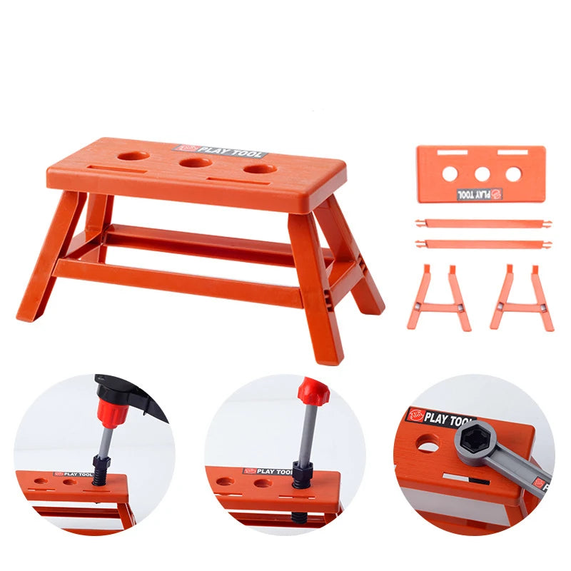 Children's Tool Set with Electric Toy Drill Power Construction for Toddler Boys Girls Child