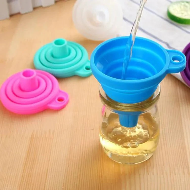 Mini Foldable Funnel Silicone Collapsible Portable Funnel