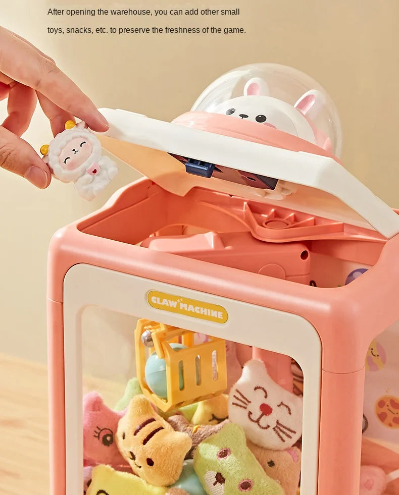 Mini Automatic Doll Machine Kids Coin Operated Play Game Claw DIY Catch Toy Crane