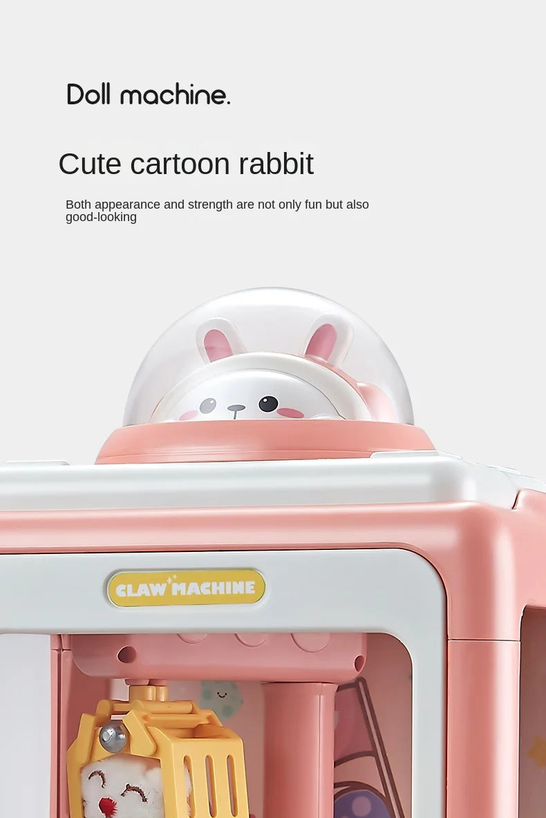 Mini Automatic Doll Machine Kids Coin Operated Play Game Claw DIY Catch Toy Crane