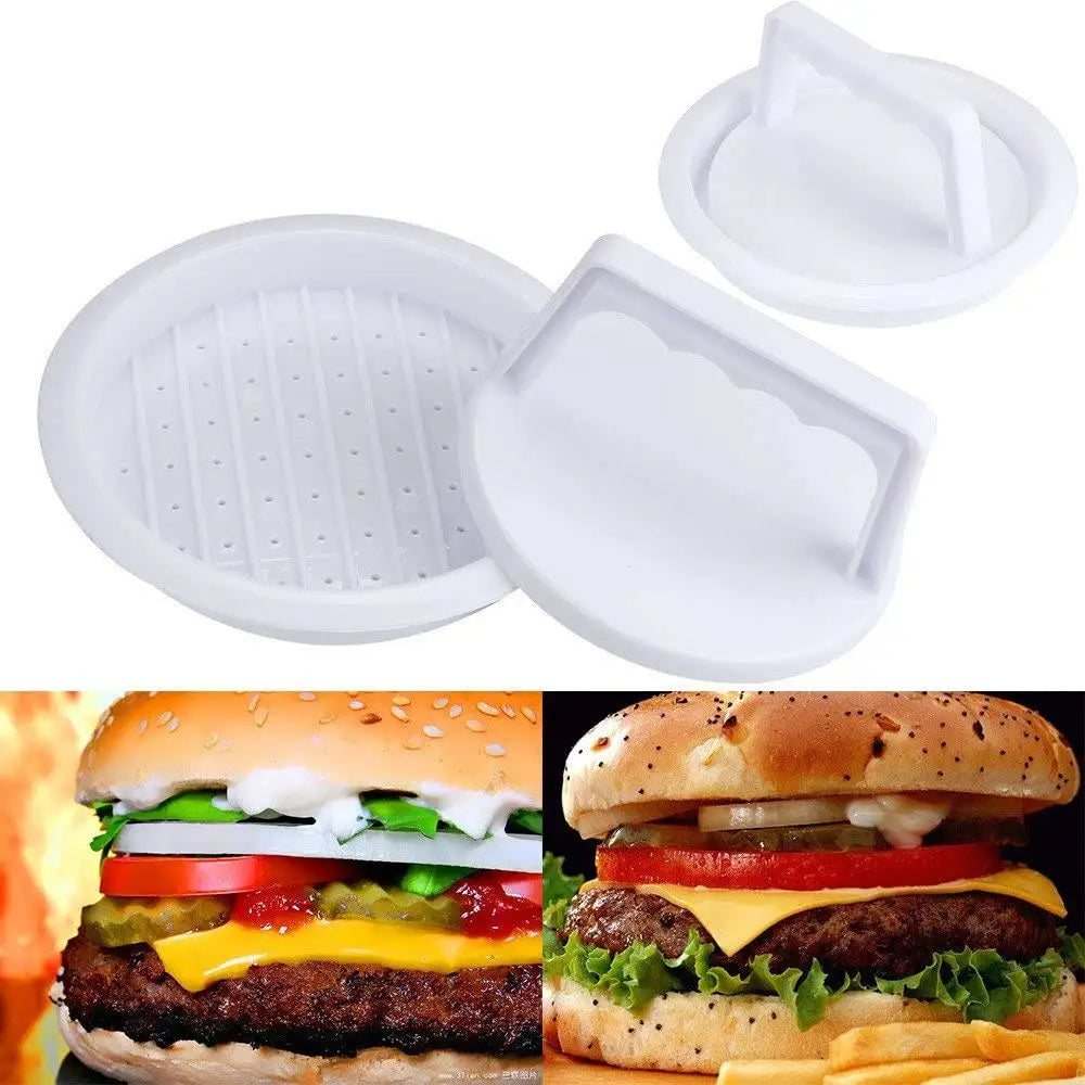 Hamburger Press Stuffed Burger Press Plastic Meat Grill Party BBQ Burger
