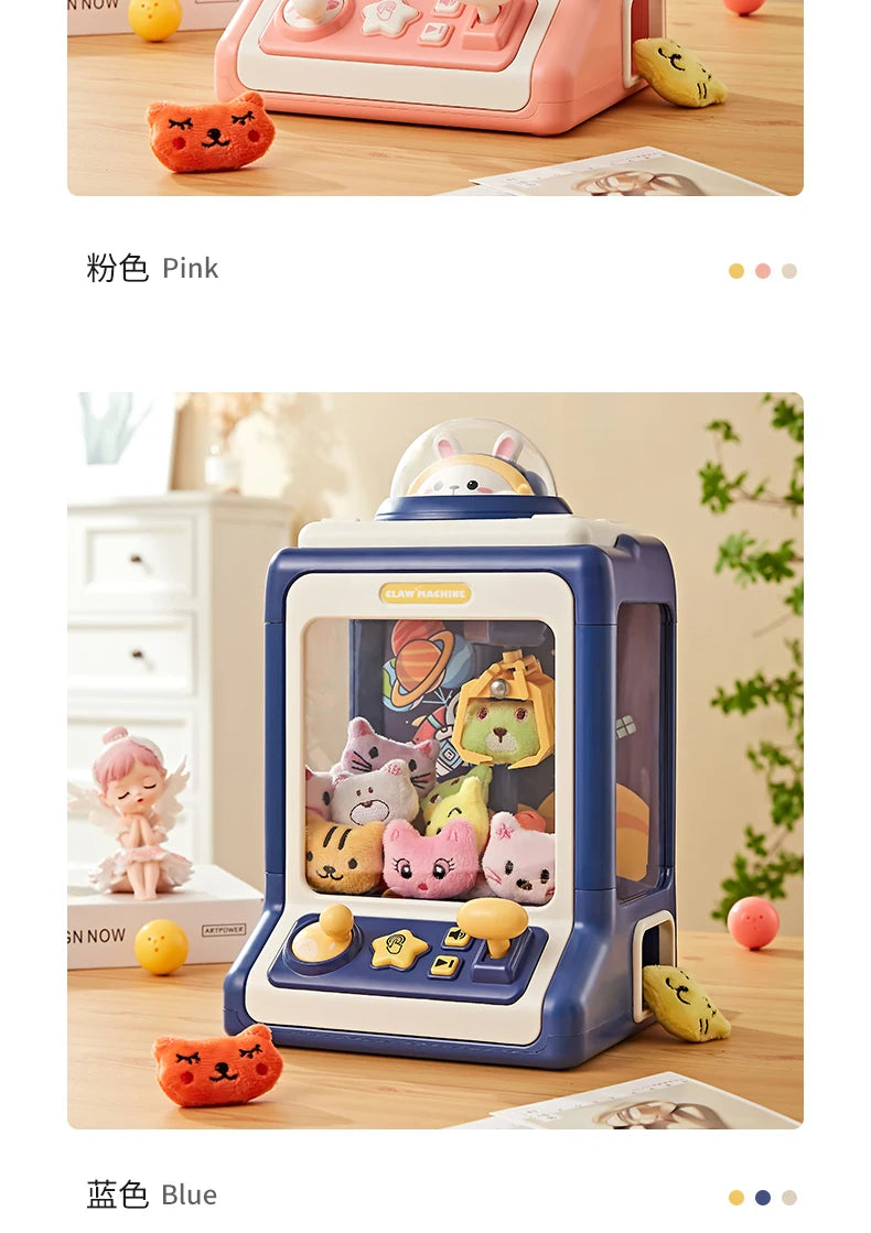 Mini Automatic Doll Machine Kids Coin Operated Play Game Claw DIY Catch Toy Crane