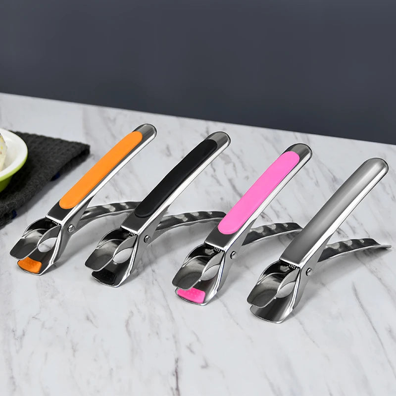 Anti-scald Gripper Clip Hot Dish Non-slip Plate Bowl Clip Retriever Tongs