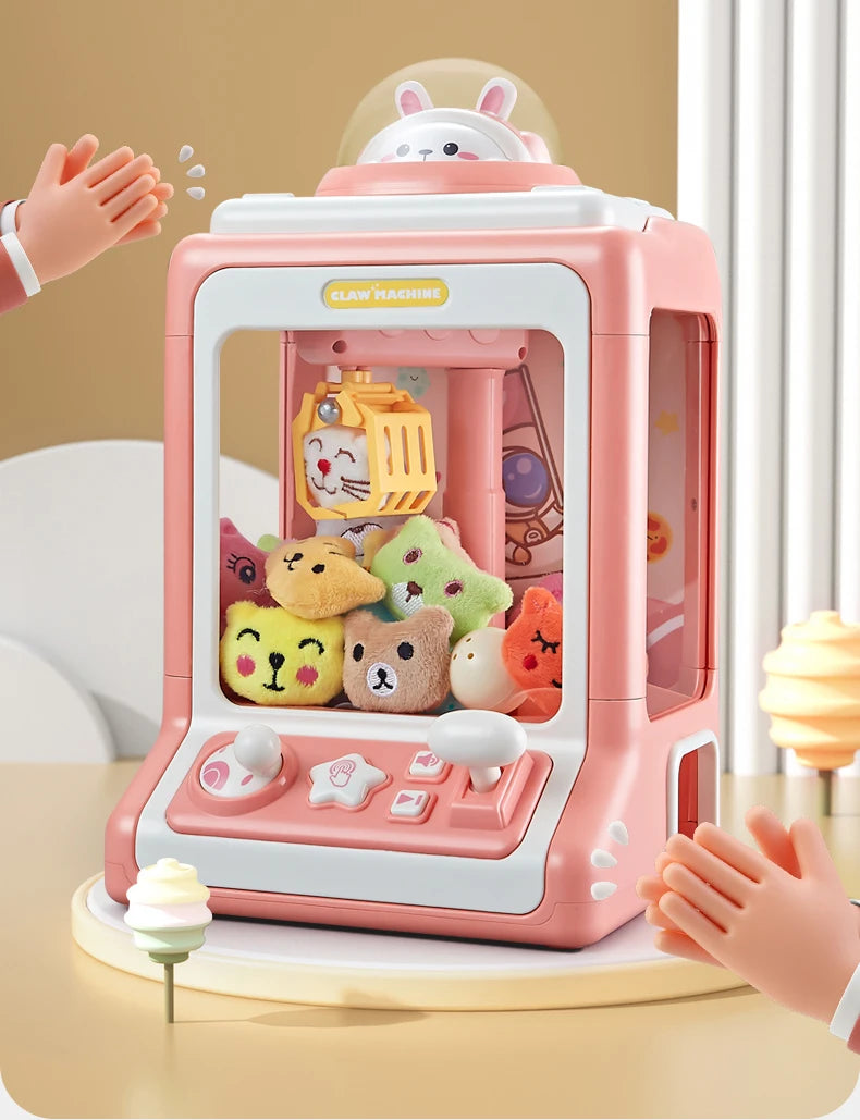 Mini Automatic Doll Machine Kids Coin Operated Play Game Claw DIY Catch Toy Crane