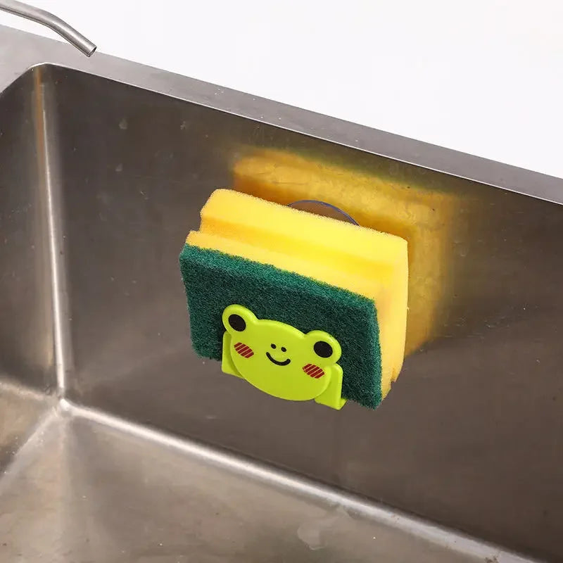 Cartoon Sponge Rag Storage Rack Home Decoration for Kitchen