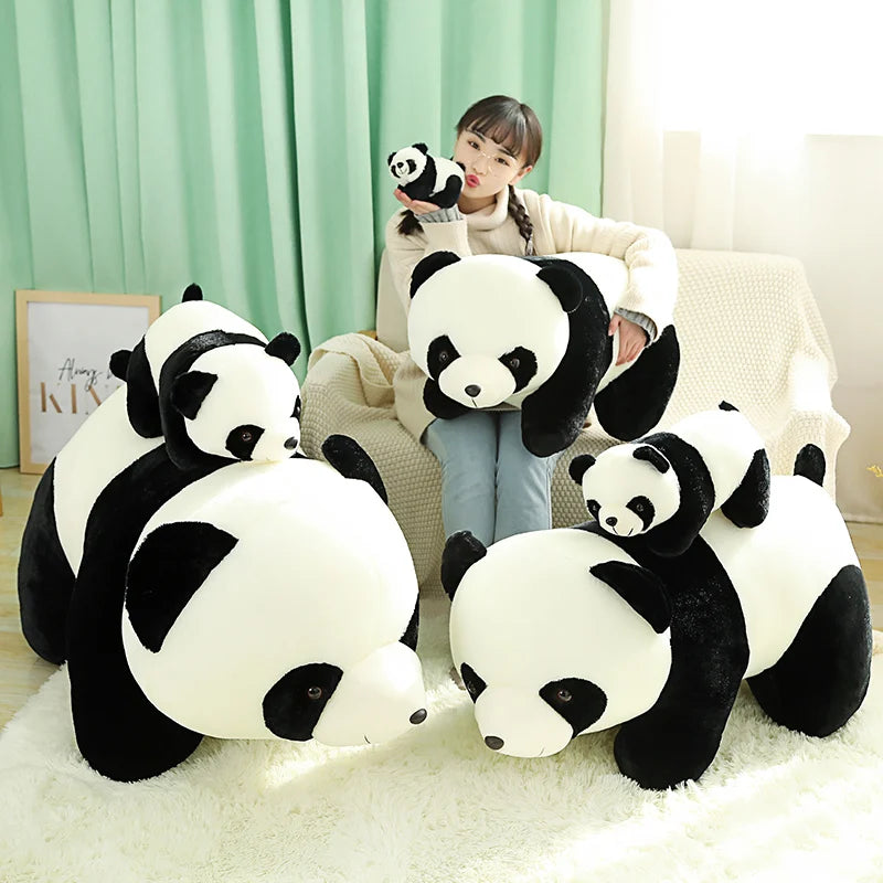 Huggable Kawaii Stuffed Panda Doll Plush Animal Toy Soft Lifelike Plush