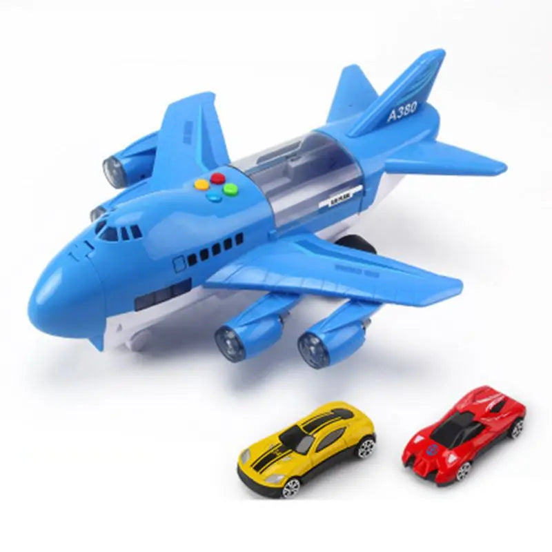 Simulation Track Inertia Airplane Music Stroy With Lighting Plane Toy Kids Gift
