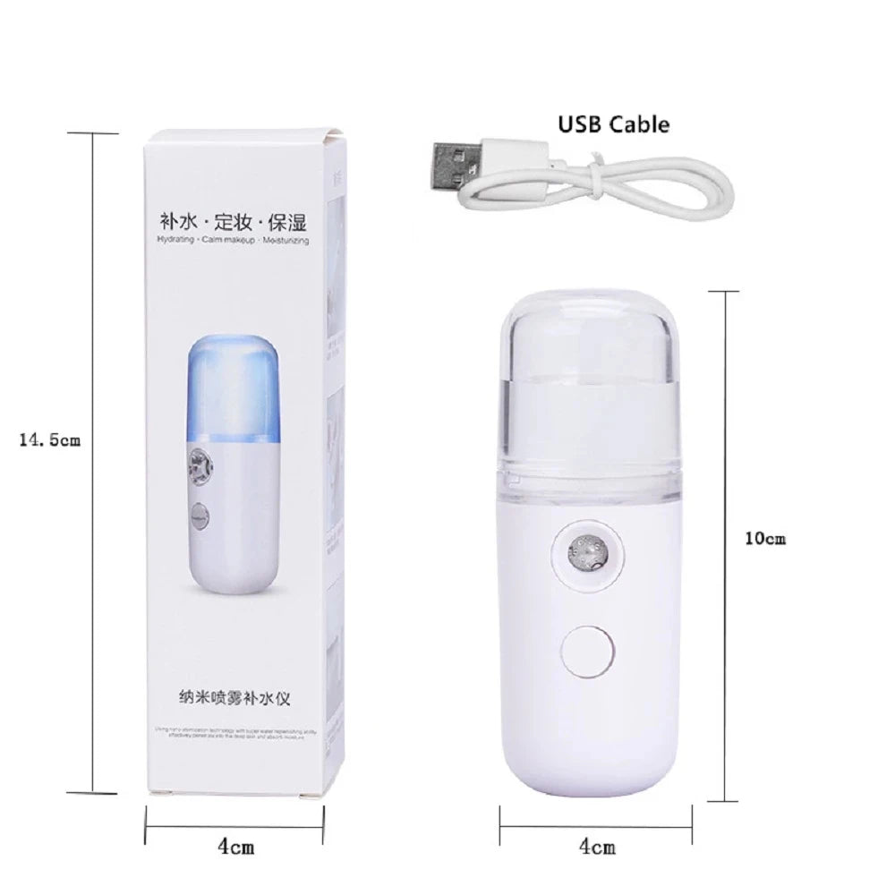 Mist Facial Sprayer Rechargeable Nebulizer Face Steamer