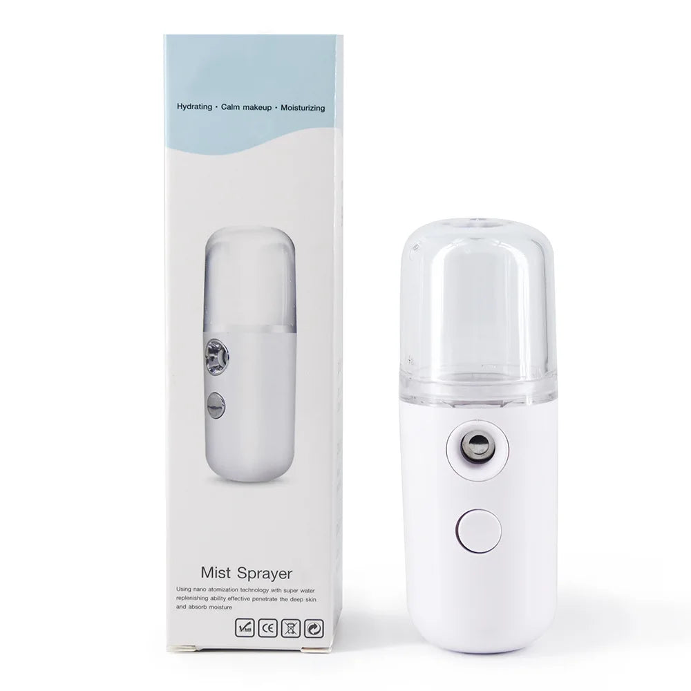 Mist Facial Sprayer Rechargeable Nebulizer Face Steamer