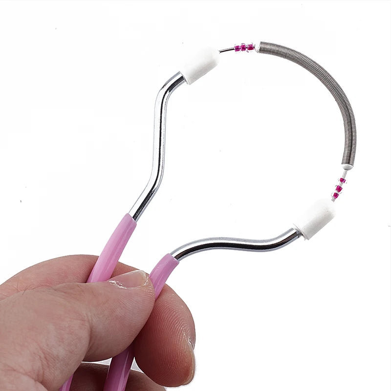 Safe Handheld Spring Roller Women Facial Hair Removal Epilator