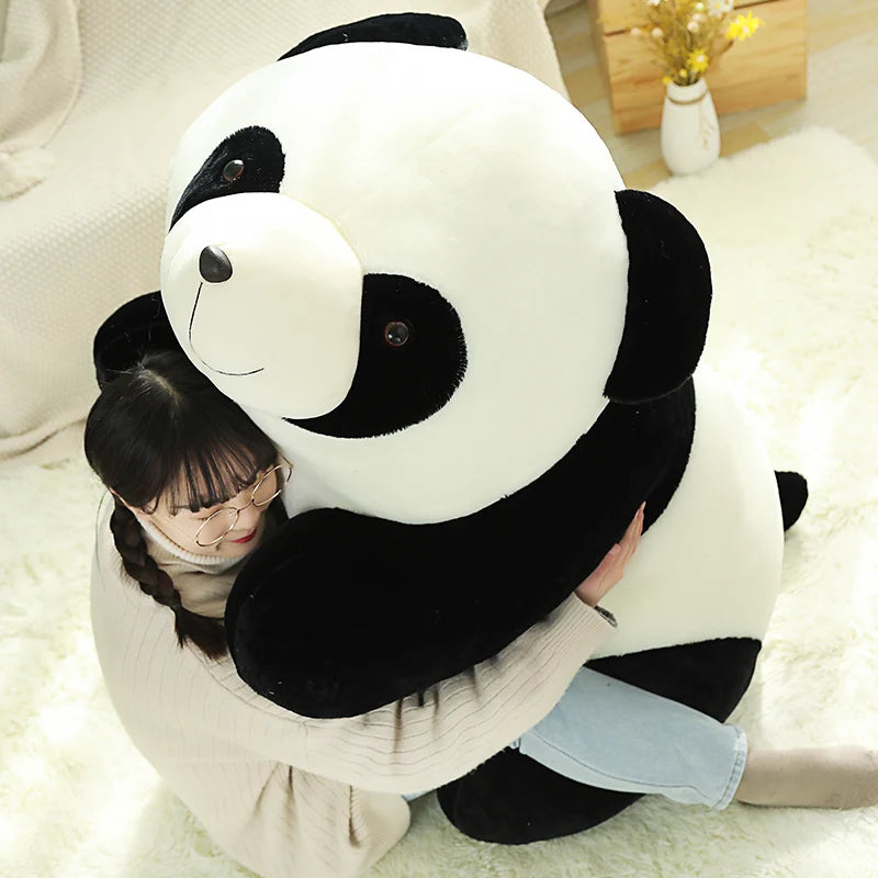 Huggable Kawaii Stuffed Panda Doll Plush Animal Toy Soft Lifelike Plush