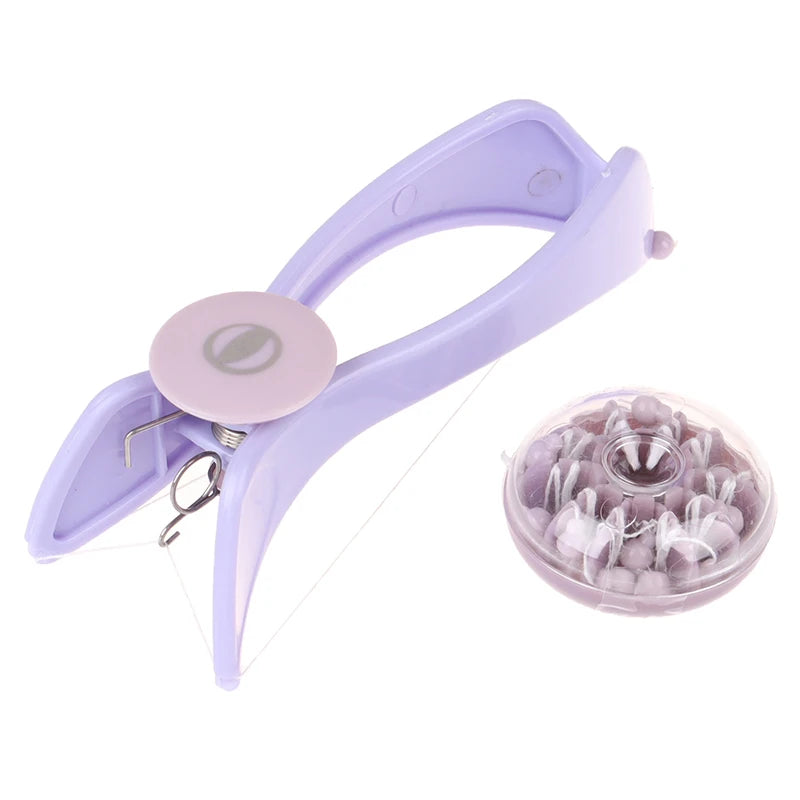 Women Mini Facial Hair Remover Spring Threading Epilator Face