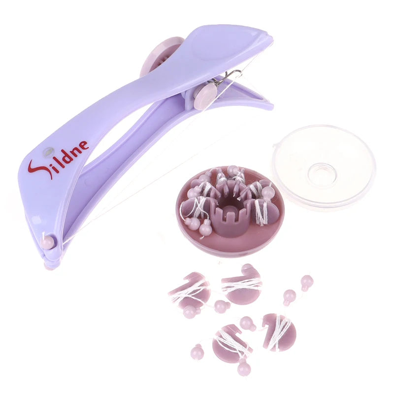 Women Mini Facial Hair Remover Spring Threading Epilator Face
