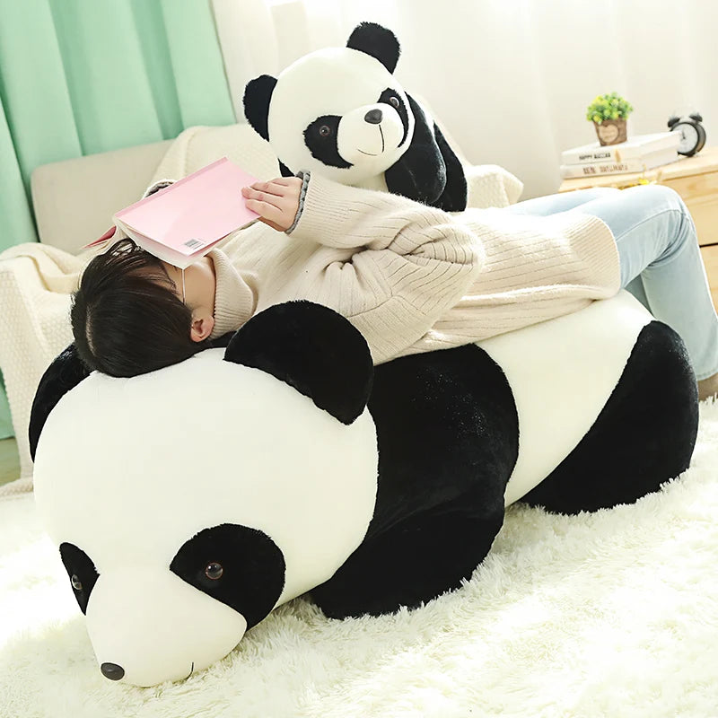 Huggable Kawaii Stuffed Panda Doll Plush Animal Toy Soft Lifelike Plush