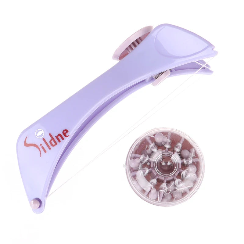 Women Mini Facial Hair Remover Spring Threading Epilator Face