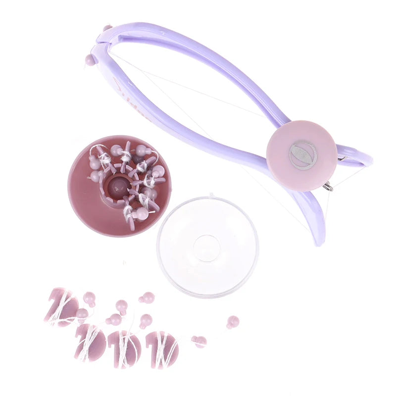 Women Mini Facial Hair Remover Spring Threading Epilator Face