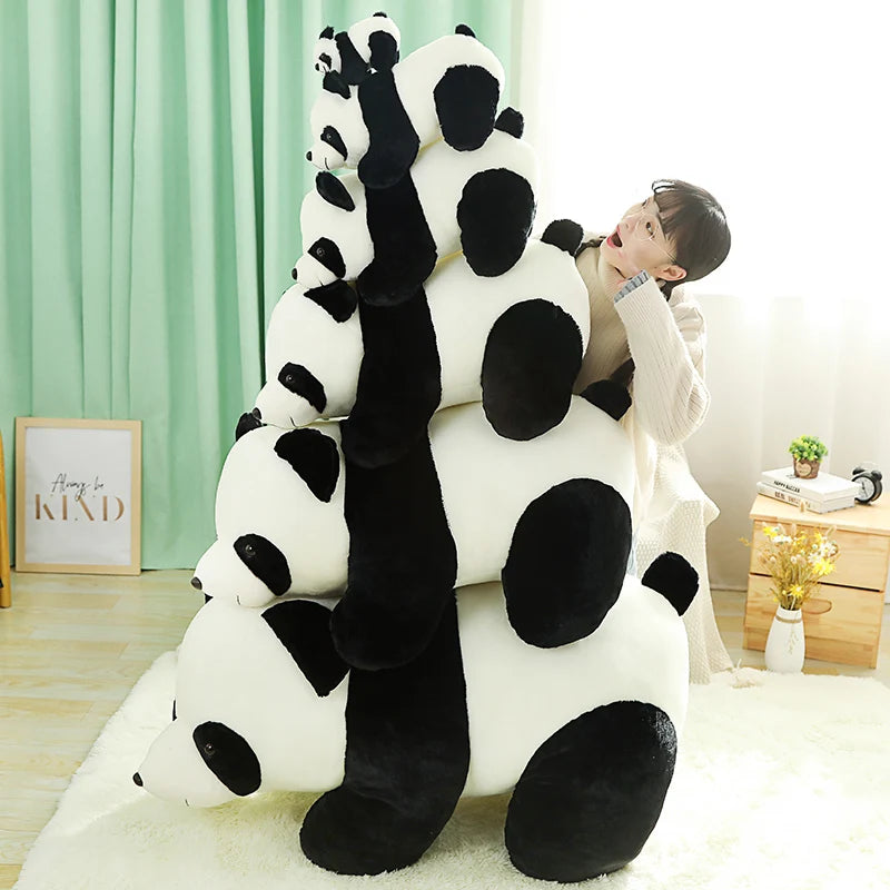 Huggable Kawaii Stuffed Panda Doll Plush Animal Toy Soft Lifelike Plush