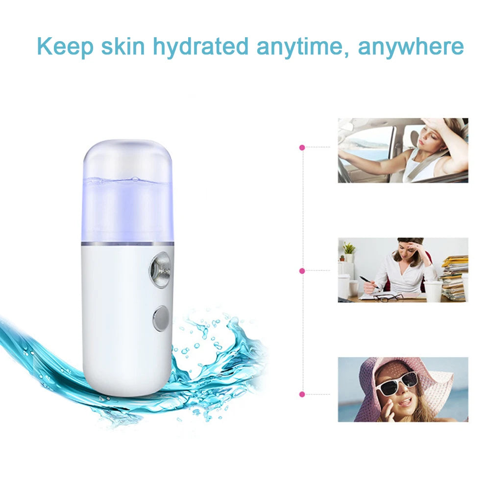 Mist Facial Sprayer Rechargeable Nebulizer Face Steamer