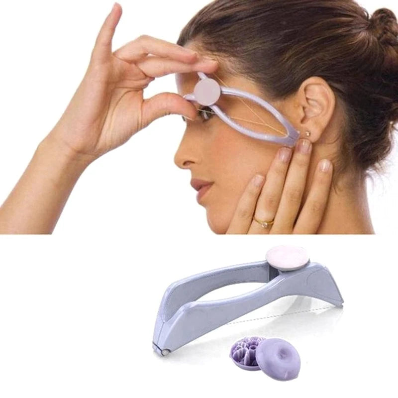 Women Mini Facial Hair Remover Spring Threading Epilator Face